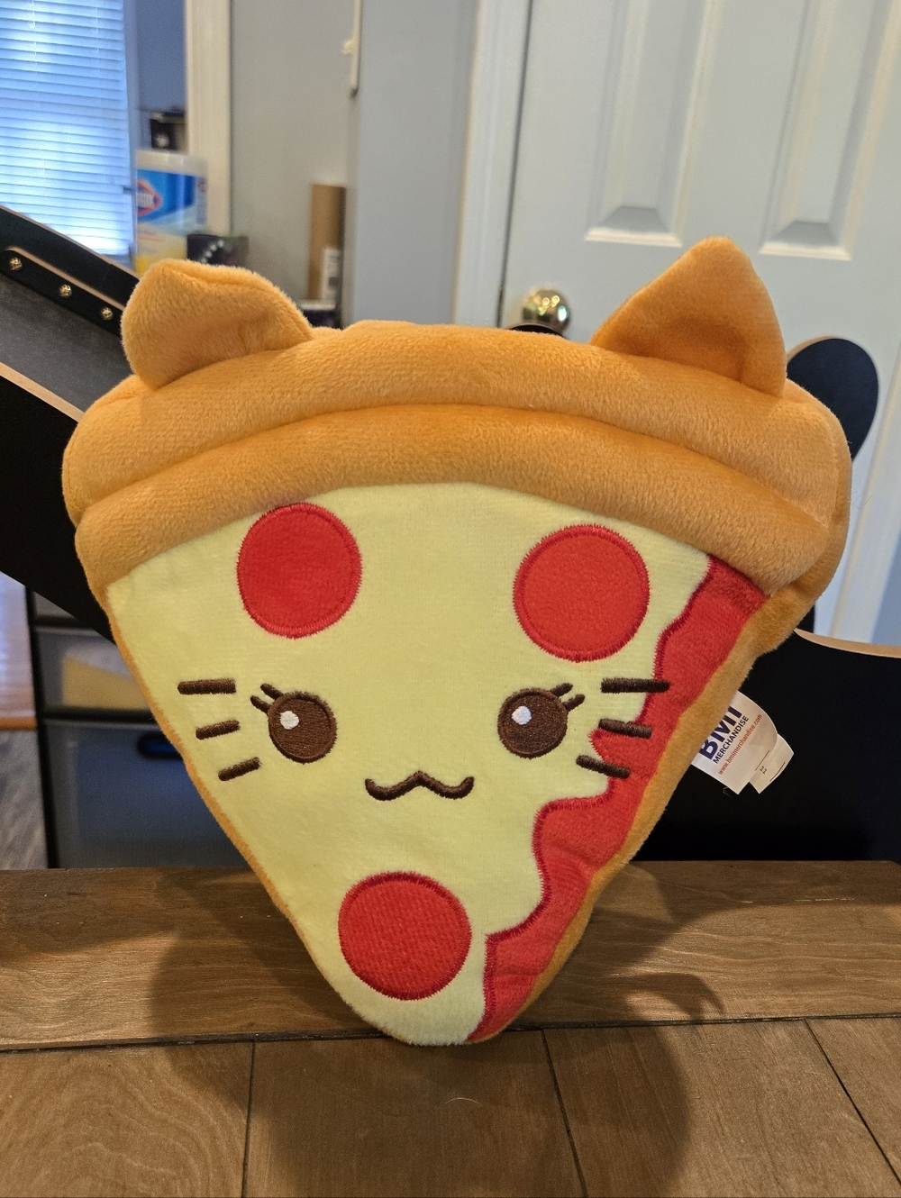Kawaii Comfort Food Cat Pizza Plush BMI